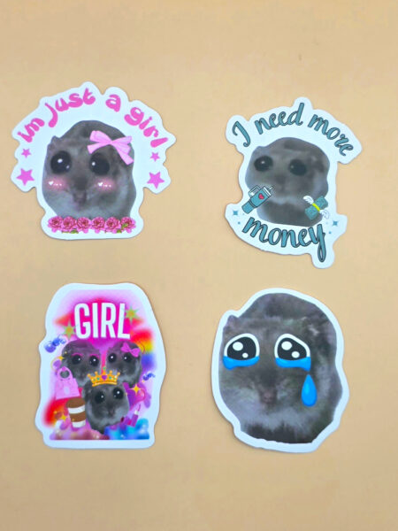 STICKER HAMSTER MONEY